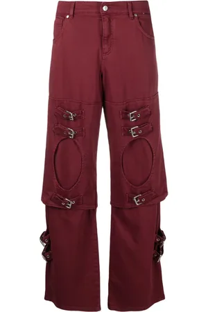 BLUMARINE Boyfriend-jeans med spændedetalje