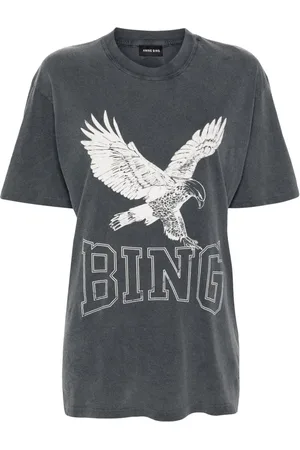 ANINE BING T-shirt med logotryk