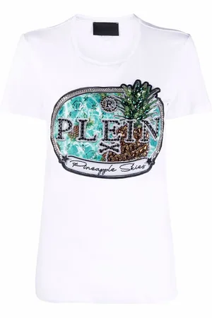 Philipp Plein Kortærmet T-shirt med logotryk