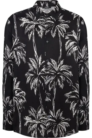 Balmain Satinskjorte med palmetræ