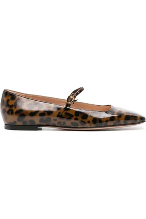 Gianvito Rossi Carla ballerinaer med leopardtryk