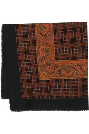 Saint Laurent Ternet tørklæde med paisleytryk fra 1970