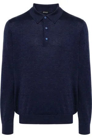 Kiton Finstrikket polotrøje