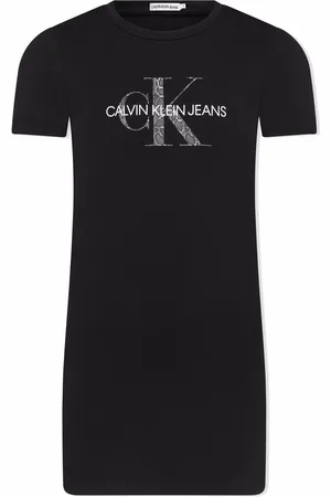Calvin Klein Kortærmet T-shirt-kjole med logotryk