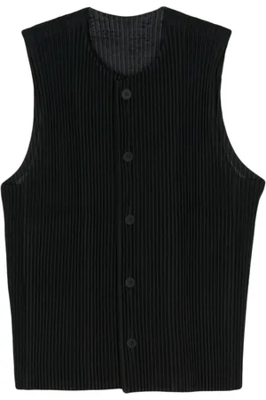 Issey Miyake Skræddersyet vest med læg