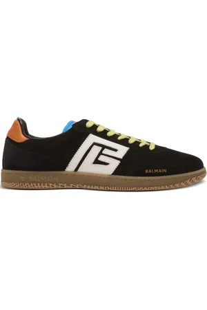 Balmain Sneakers i læder med logomærke