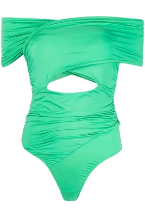 FLEUR DU MAL Bodysuit med off-shoulder-snit og drapering