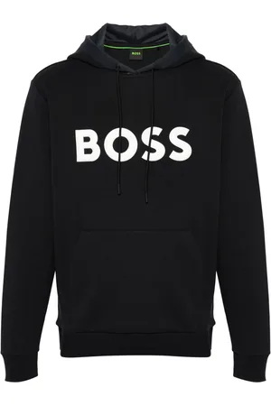 HUGO BOSS Hættetrøje med snoretræk og hævet logo