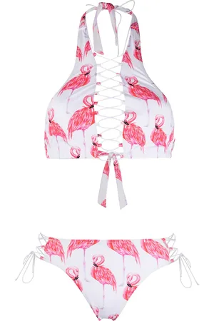 Noire Swimwear Addicted Flamingo bikini med snøre