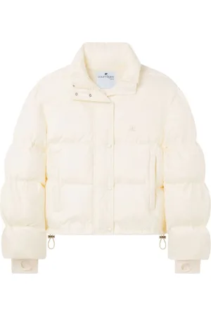 Courrèges Cropped dunjakke med broderet logo