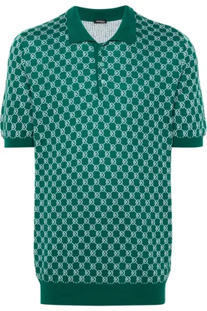 Kiton Strikket polo med monogram-mønster