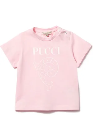 PUCCI Junior T-shirt med Pesci-tryk