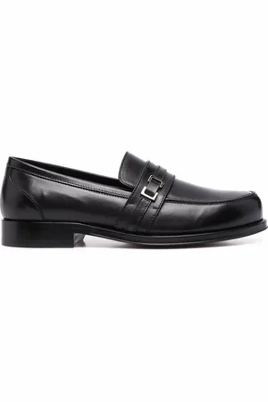 Sergio Rossi Loafers i læder med spændedetalje