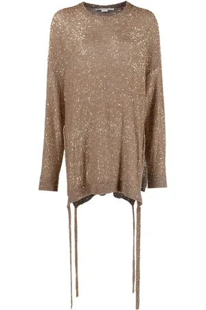 Stella McCartney Trøje med pailletter og bundet side
