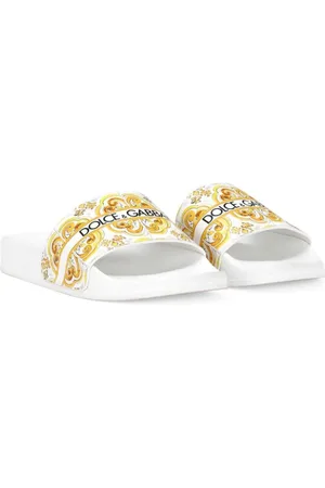 Dolce & Gabbana Sandaler med Majolica-mønster og logotryk