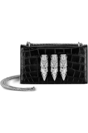 Philipp Plein Lille skuldertaske med dødningehoved-applikation
