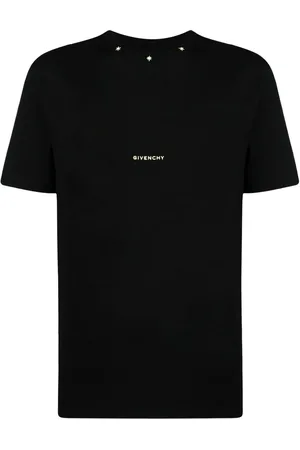 Givenchy T-shirt med broderet logo og stjerner