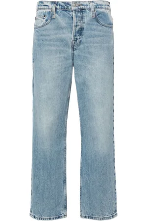 Frame Slouchy jeans med lige ben og mellemhøj talje
