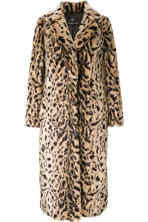 Unreal Fur Frakke med leopardtryk