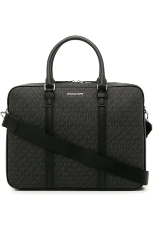 Michael Kors Mappe i læder med monogramtryk