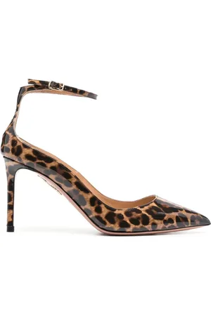 Aquazzura Pumps med leopardtryk og mellemhøj hæl