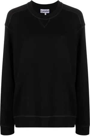 Ganni Sweatshirt med sænket skulder