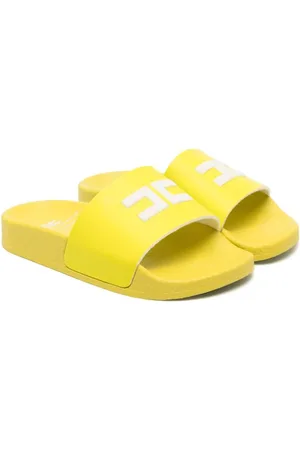Elisabetta Franchi Flade sandaler med præget logo