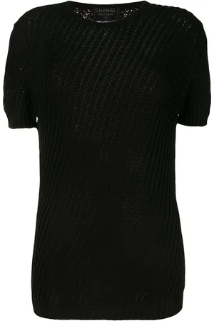 CHANEL 1998 T-shirt i åben strik