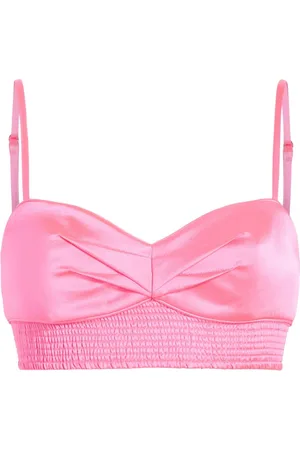 Cinq A Sept Cropped Nikola top med plisseret detalje