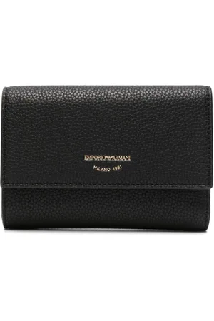 Emporio Armani Pung i grynet imiteret læder med logoplade
