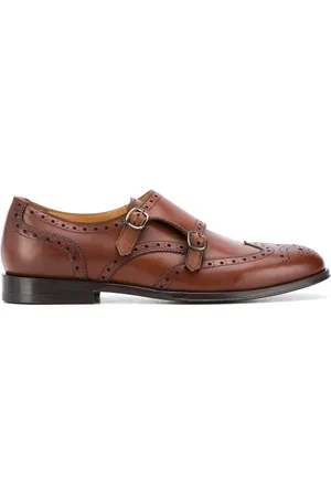 Scarosso Kate leather monk shoes