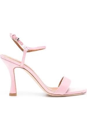 Staud Petra 95 mm sandaler i satin