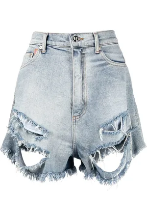 Natasha Zinko Denimshorts med slitageeffekt