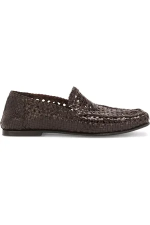 Dolce & Gabbana Vævede loafers i læder
