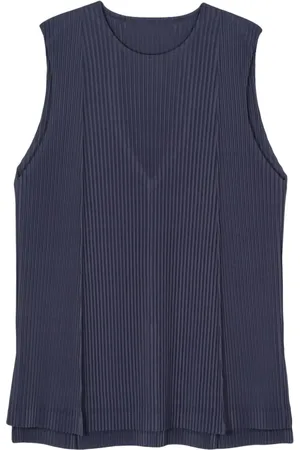 Issey Miyake Tanktop med plisseret effekt og plisseret detalje