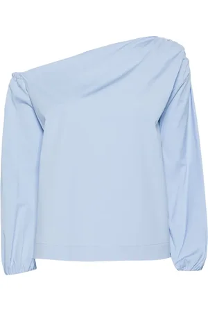 SEMICOUTURE Bluse med asymmetrisk hals