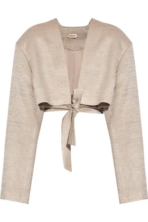 The Mannei Cropped jakke med bundet talje