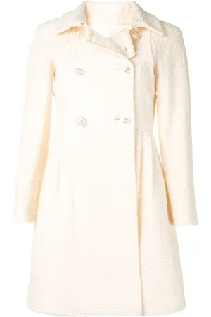 CHANEL Dobbeltradet bouclé-frakke