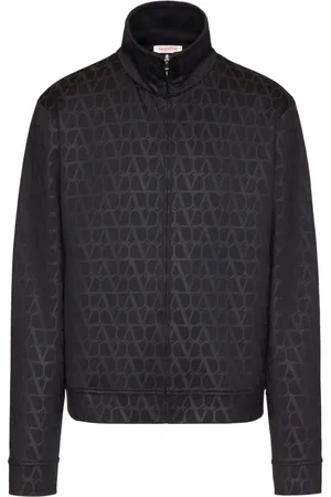 VALENTINO GARAVANI Toile Iconographe sweatshirt med lynlås