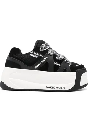 Naked Wolfe Sliders sneakers i læder med plateausål