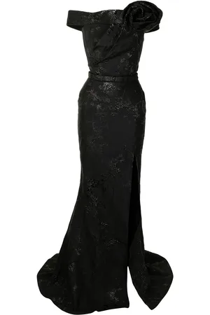 Saiid Kobeisy Lang kjole med off-shoulder-snit