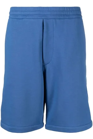 Alexander McQueen Shorts i jersey med logobånd