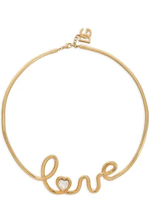 Dolce & Gabbana Skulptureret choker-halskæde med bogstav-vedhæng