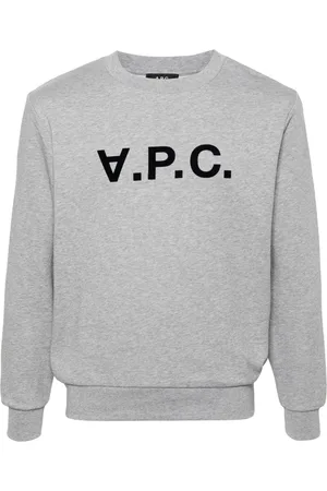 A.P.C. Sweatshirt med flock-tekstur og logo