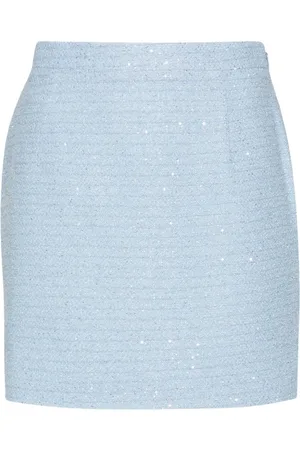 Alessandra Rich Kort pailletudsmykket tweed-nederdel