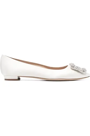 Manolo Blahnik Hangisi-ballerinaer med udsmykning
