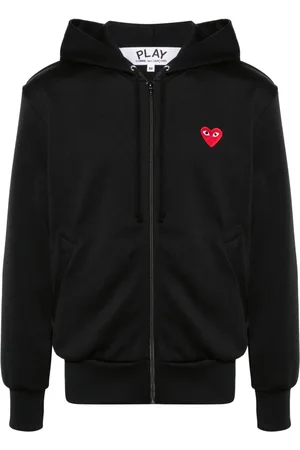 Comme des Garçons Hættetrøje med hjerteapplikation