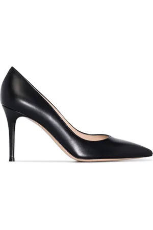 Gianvito Rossi 85mm pumps i læder med spids tå