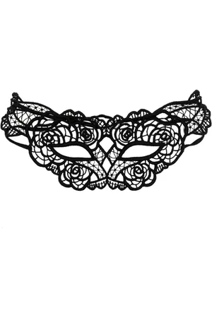 FLEUR DU MAL Rose-embroidered eye mask