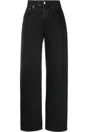 Loulou de Saison Jeans i mørk vask og brede ben